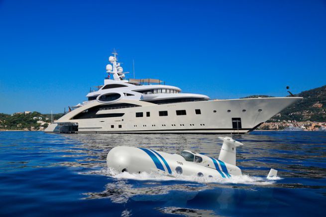 A luxury yacht with a submarine, a complete guide for beginners.